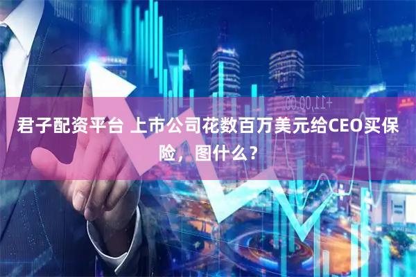 君子配资平台 上市公司花数百万美元给CEO买保险，图什么？